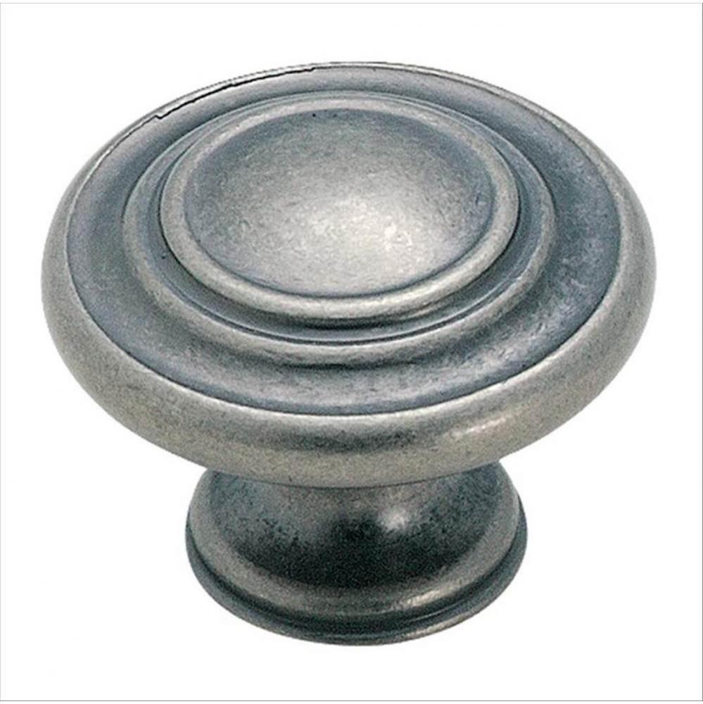 Inspirations 1-5/16 in (33 mm) Diameter Weathered Nickel Cabinet Knob