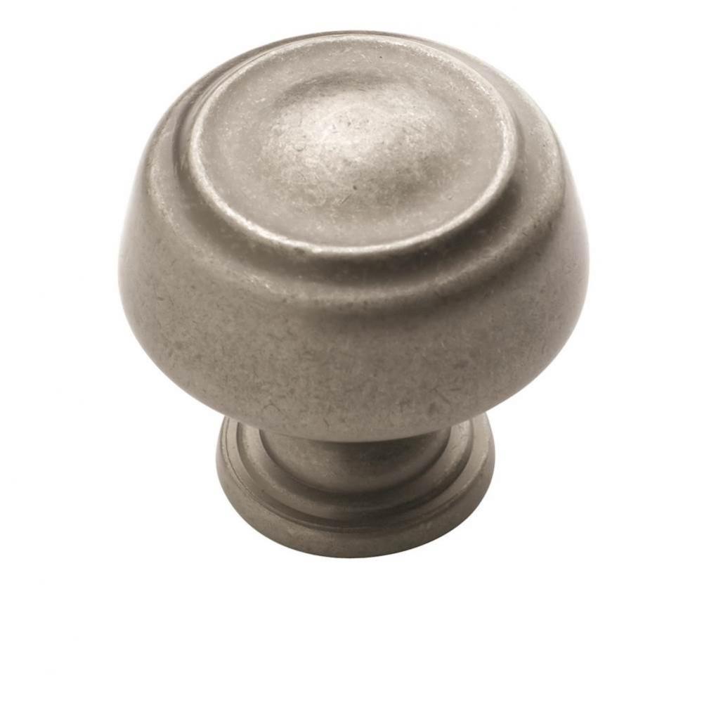Kane 1-3/16 in (30 mm) Diameter Weathered Nickel Cabinet Knob