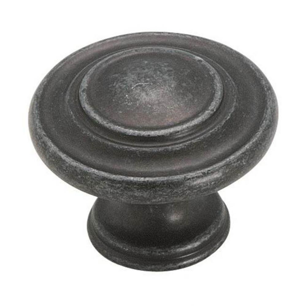 Inspirations 1-5/16 in (33 mm) Diameter Wrought Iron Dark Cabinet Knob