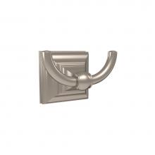 Amerock BH26512G10 - Markham Double Prong Robe Hook in Brushed Nickel