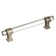 Amerock BP36655CPN - Glacio 5-1/16 in (128 mm) Center-to-Center Clear/Polished Nickel Cabinet Pull