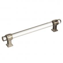 Amerock BP36656CPN - Glacio 6-5/16 in (160 mm) Center-to-Center Clear/Polished Nickel Cabinet Pull