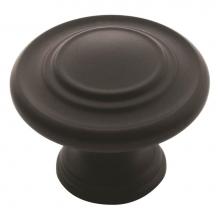 Amerock BP1586FB - Inspirations 1-5/16 in (33 mm) Diameter Flat Black Cabinet Knob