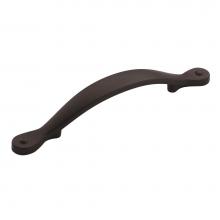 Amerock BP1587FB - Inspirations 3-3/4 in (96 mm) Center-to-Center Flat Black Cabinet Pull