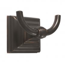 Amerock BH26512ORB - Markham Double Prong Robe Hook in Oil-Rubbed Bronze