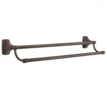 Amerock BH26505ORB - Clarendon 24 in (610 mm) Double Towel Bar in Oil-Rubbed Bronze
