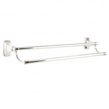 Amerock BH2650526 - Clarendon 24 in (610 mm) Double Towel Bar in Polished Chrome