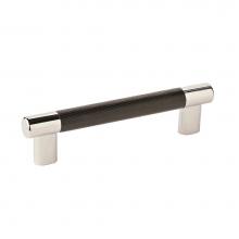 Amerock BP36558PNBBR - Esquire 5-1/16 in (128 mm) Center-to-Center Polished Nickel/Black Bronze Cabinet Pull