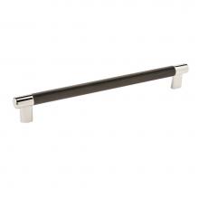 Amerock BP36560PNBBR - Esquire 10-1/16 in (256 mm) Center-to-Center Polished Nickel/Black Bronze Cabinet Pull