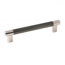 Amerock BP36559PNGM - Esquire 6-5/16 in (160 mm) Center-to-Center Polished Nickel/Gunmetal Cabinet Pull