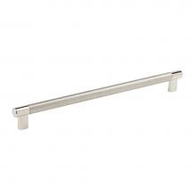 Amerock BP36561PNSS - Esquire 12-5/8 in (320 mm) Center-to-Center Polished Nickel/Stainless Steel Cabinet Pull