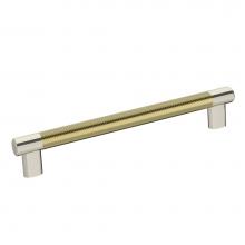 Amerock BP36562PNBBZ - Esquire 8 in (203 mm) Center-to-Center Polished Nickel / Golden Champagne Cabinet Pull
