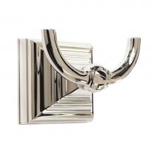 Amerock BH26512PN - Markham Double Prong Robe Hook in Polished Nickel