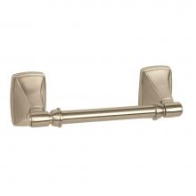 Amerock BH26507G10 - Clarendon Pivoting Double Post Tissue Roll Holder in Satin Nickel