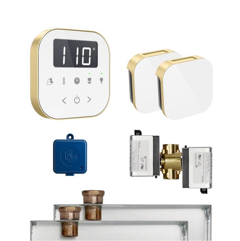 AirButler 2 Package White Satin Brass