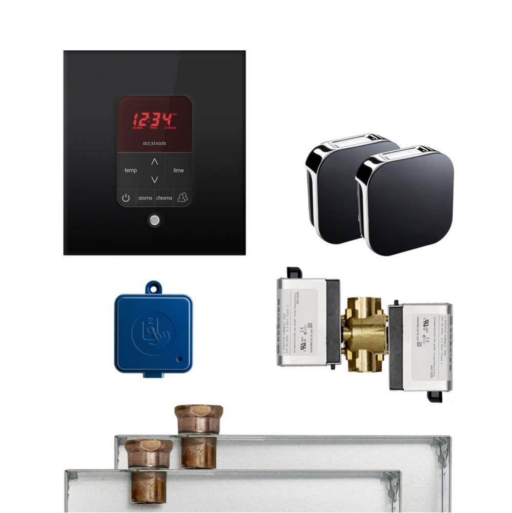 MS-BUTLER-2SQ BL Plumbing Steam Shower Control Packages