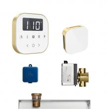 Mr. Steam ABUTLER1W SB - AirButler Package White Satin Brass