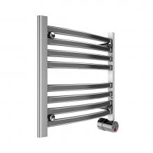 Mr. Steam W219TPC - Broadway Collection® 8-Bar Wall-Mounted Electric Towel Warmer with Digital Timer in Polished
