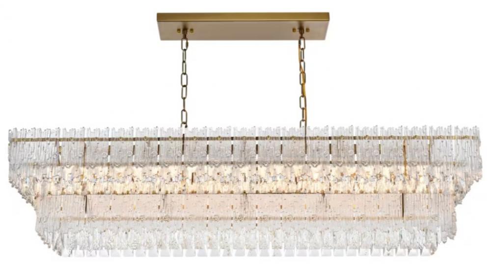 Emilia Hang L50&#34;W14&#34;H12.5&#34; E12 L8 Satin Gold