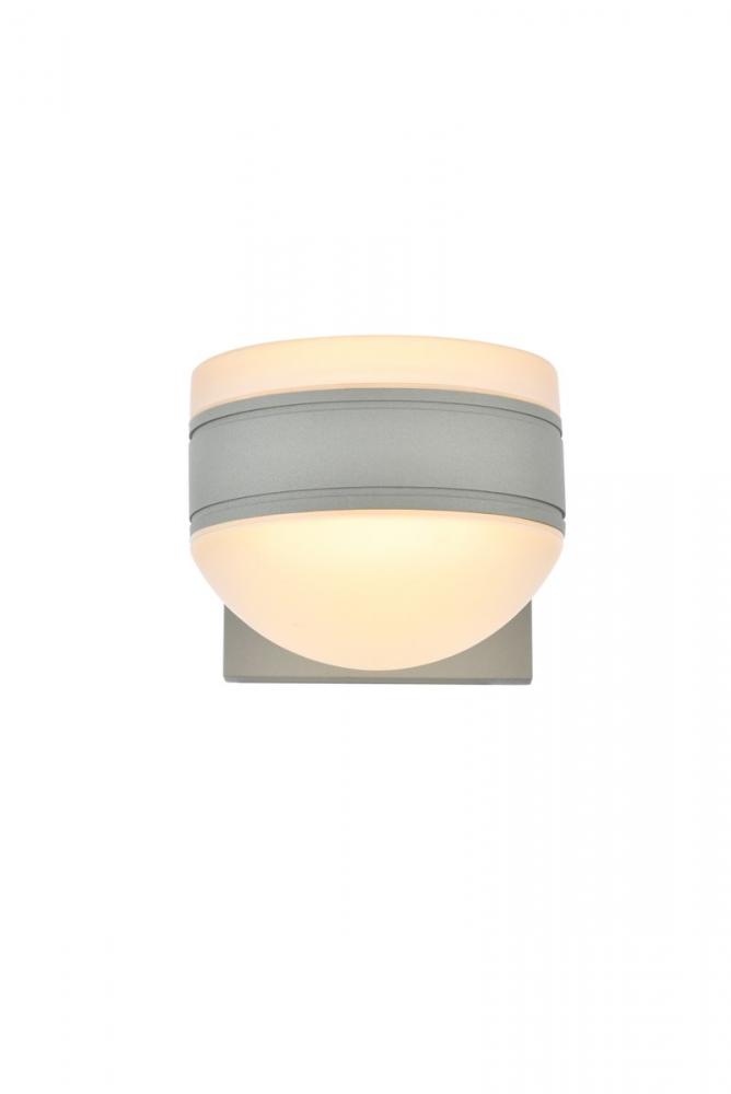 LED Wall Sconce D5&#39;&#39;E6.5&#39;&#39;H5.5&#39;&#39; Silver