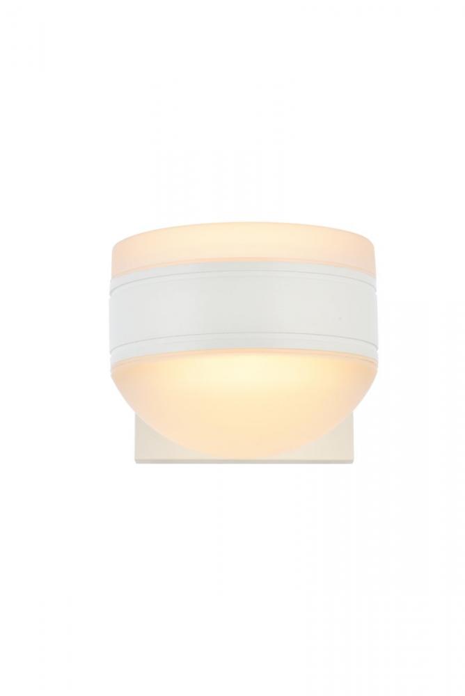 LED Wall Sconce D5&#39;&#39;E6.5&#39;&#39;H5.5&#39;&#39; White