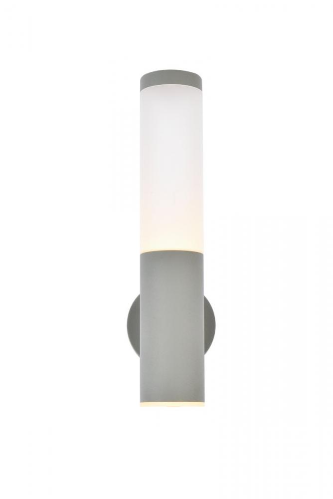 LED Wall Sconce W4.5&#39;&#39;E4.5&#39;&#39;H16&#39;&#39; Silver