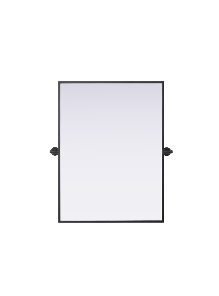 Metal Frame Mirror 24&#34;W x 32&#34;H Black