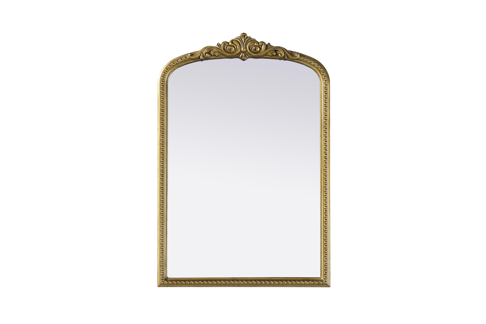 Wall mirror 24&#34;x1.4&#34;x36&#34; Antique Brass