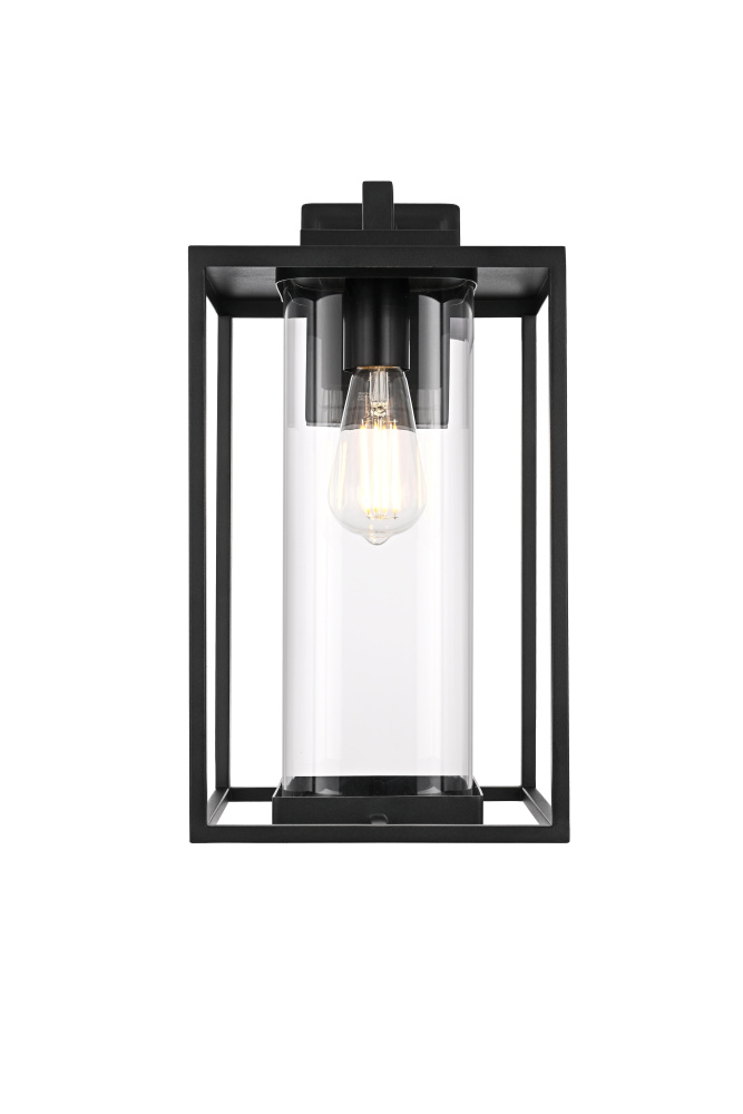 Wall sconce W8.5&#34; E10.5&#34; H17&#34; L1 Black (1Box)