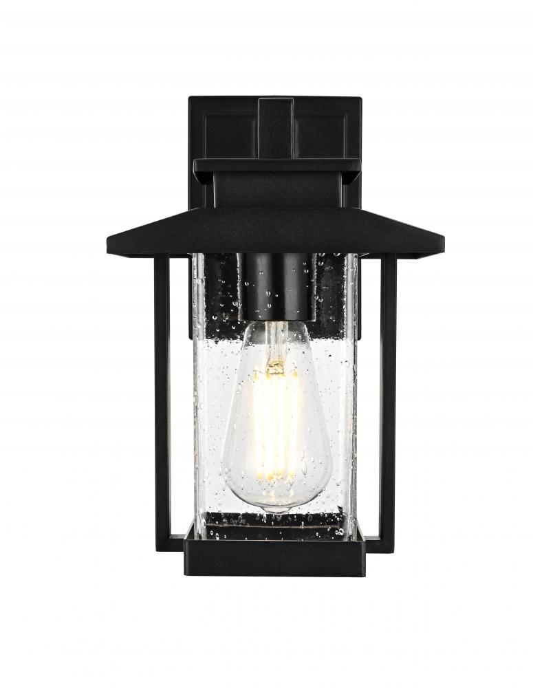 Wall sconce W7&#34; H12&#34; E7&#34; L1 Black