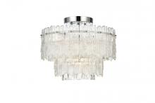 Elegant 1780F15C - Emilia 15 Inch Flush Mount Light in Chrome