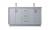 60 Inch Double Bathroom Vanity In Grey