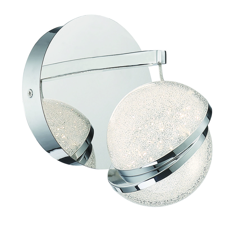 SILVER SLICE - 1 LIGHT LED BATH