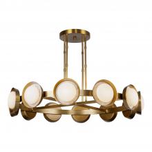 ALORA  CH320050VB - Alonso 50-in Vintage Brass LED Chandeliers
