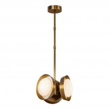 ALORA  PD320313VB - Alonso 13-in Vintage Brass LED Pendant