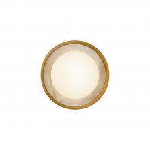 ALORA  WV320108VB - Alonso 8-in Vintage Brass LED Wall/Vanity