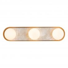 ALORA  WV320323VB - Alonso 23-in Vintage Brass LED Wall/Vanity