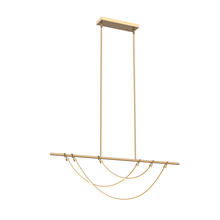 ALORA  LP317448VB - Aryas 48-in Vintage Brass LED Linear Pendant