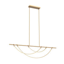 ALORA  LP317460VB - Aryas 60-in Vintage Brass LED Linear Pendant