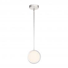 ALORA  PD325106PNAR - Blanco 6-in Polished Nickel/Alabaster LED Pendant