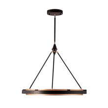 ALORA  PD302732CBGS - Duo 32-in Classic Black/Gold Shimmer LED Pendant