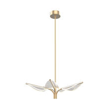 ALORA  PD321105NB - Flora 5 Head Natural Brass LED Pendant