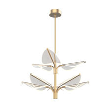 ALORA  PD321132NB - Flora 8 Head Natural Brass LED Pendant