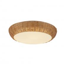 ALORA  FM511217RA - Merida 17-in Rattan Socket Flush Mount