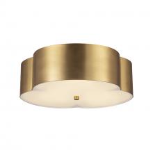 ALORA  FM566314BG - Adella 14-in Brushed Gold Socket Flush Mount