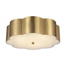 ALORA  FM603314BG - Blossom 14-in Brushed Gold Socket Flush Mount