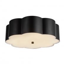 ALORA  FM603314MB - Blossom 14-in Matte Black Socket Flush Mount