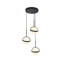 ALORA  MP301003MB - Globo 3 Head Matte Black LED Multi Pendant