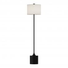 ALORA  FL418761MBIL - Issa 61-in Matte Black/Ivory Linen 1 Light Floor Lamp