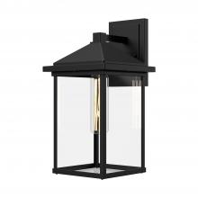 ALORA  EW552007BKCL - Larchmont 6-in Clear Glass/Textured Black 1 Light Exterior Wall Sconce